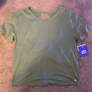 Dark green workout top